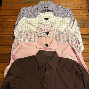 Boss Men's Dress Shirts mix , neck 16, sleeves 34-35, regular fit , no pockets